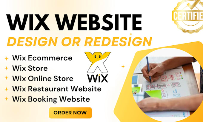 Gig Preview - Wix ecommerce store website design wix website redesign online booking website