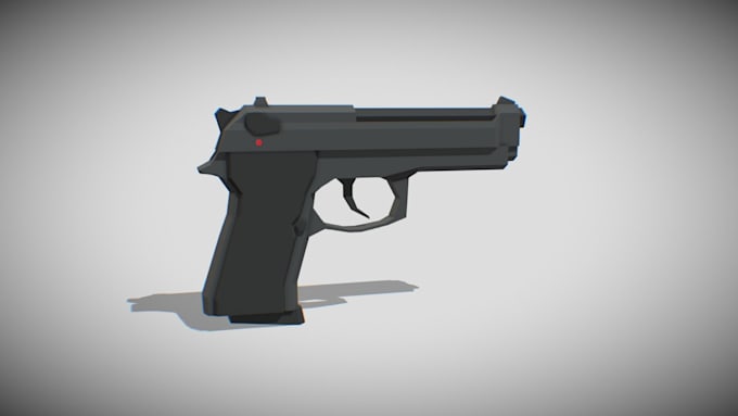 Gig Preview - Design 3d gun for game art