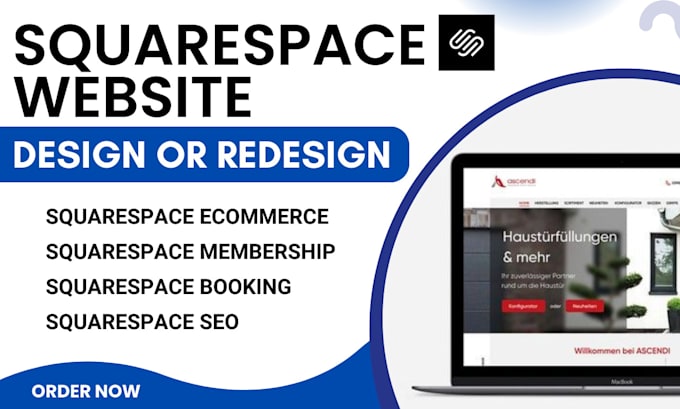 Gig Preview - Build squarespace ecommerce membership website design squarespace redesign seo