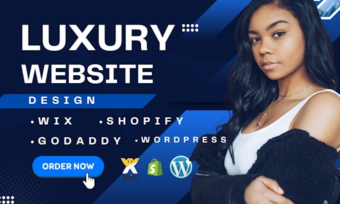 Gig Preview - Luxury, premium website design minimalistic modern business website online shop