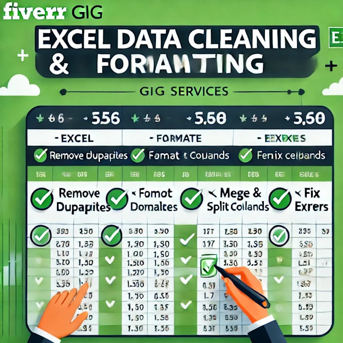 Gig Preview - Clean, format, merge, split excel data