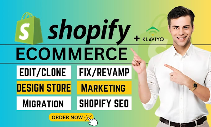 Gig Preview - Edit shopify clone revamp edit shopify store fix duplicate redesign shopify site