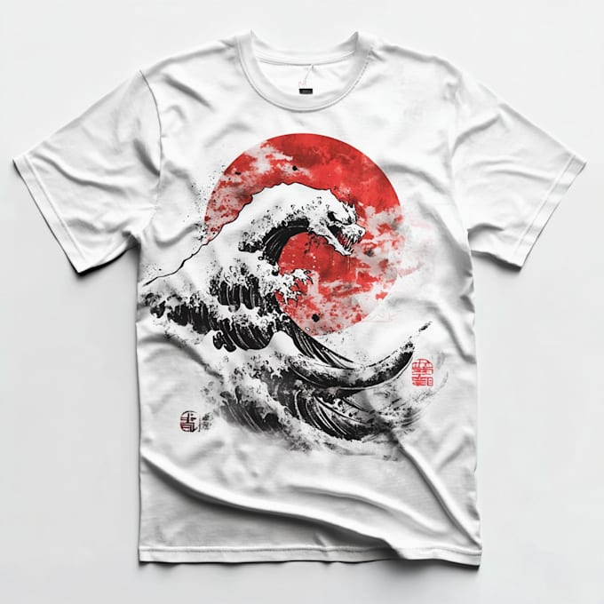 Gig Preview - Draw japanese illustration for t shirt design