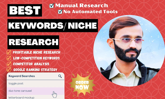 Gig Preview - Find profitable low competition niche and SEO keywords for your website