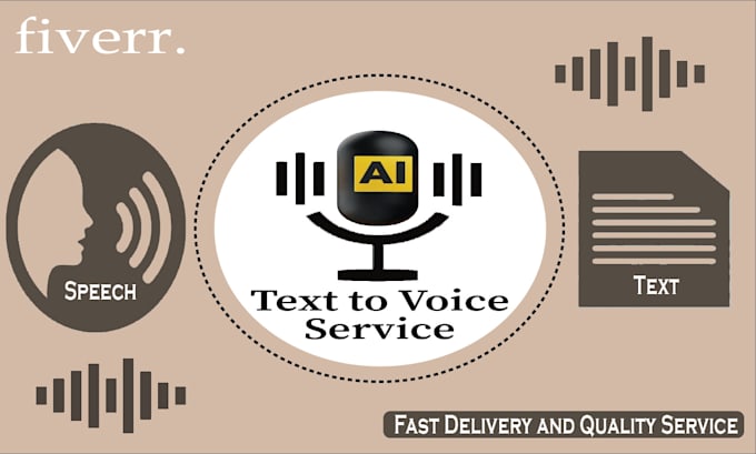 Gig Preview - Convert your text into a realistic ai voice for any project