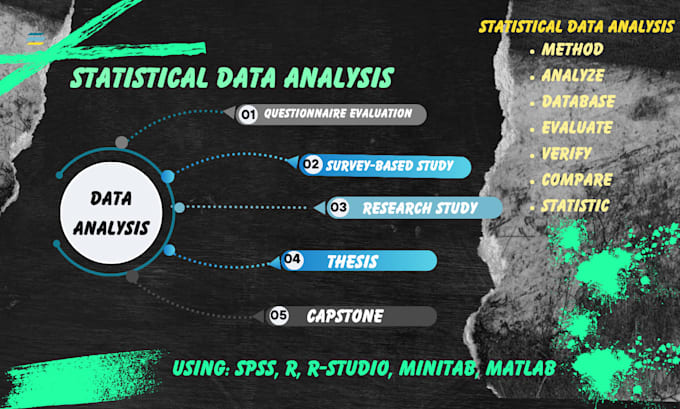 Gig Preview - Perform statistical data analysis using python, r, r studio, matlab, and spss