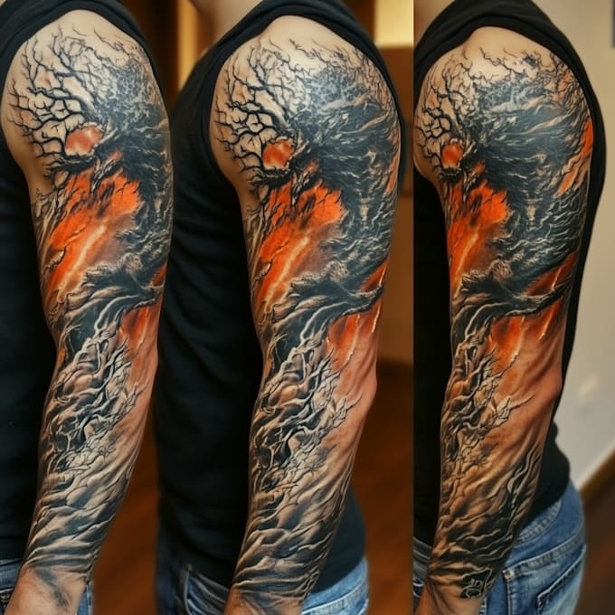 Gig Preview - Professionally design your sleeve tattoo