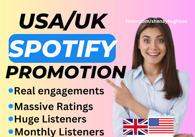 Gig Preview - Grow usa uk podcast promotion USA spotify podcast marketing huge spotify ratings