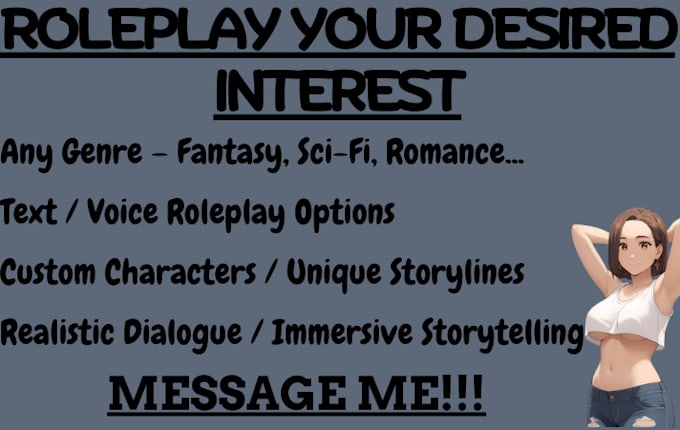 Gig Preview - Roleplay anything you imagine fantasy