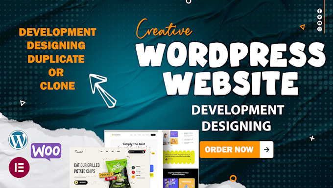 Gig Preview - Do wordpress website designing development, redesigning, duplicate, ecommerce