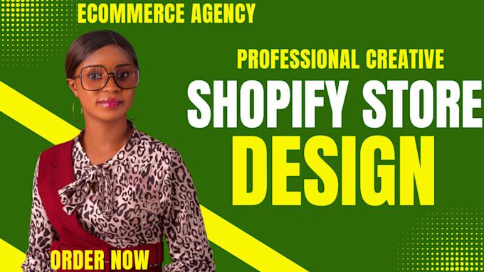 Gig Preview - Do shopify website design, redesign shopify dropshipping store shopify developer