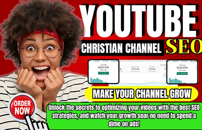 Gig Preview - Christian youtube channel SEO, video optimization for ranking on search result