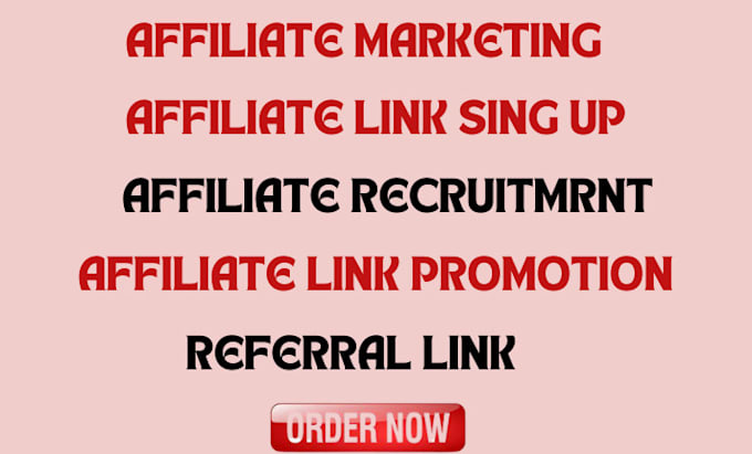 Gig Preview - Affiliate referral link promotion, referral link website  clickbank promotion