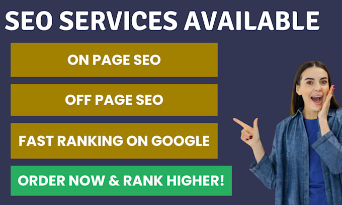 Gig Preview - Do on page and off page SEO  and fast google indexing to optimize your website