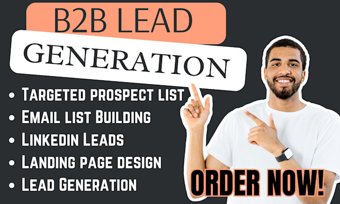 Gig Preview - Do b2b lead generation, demand generation bulk email list and  linkedin lead