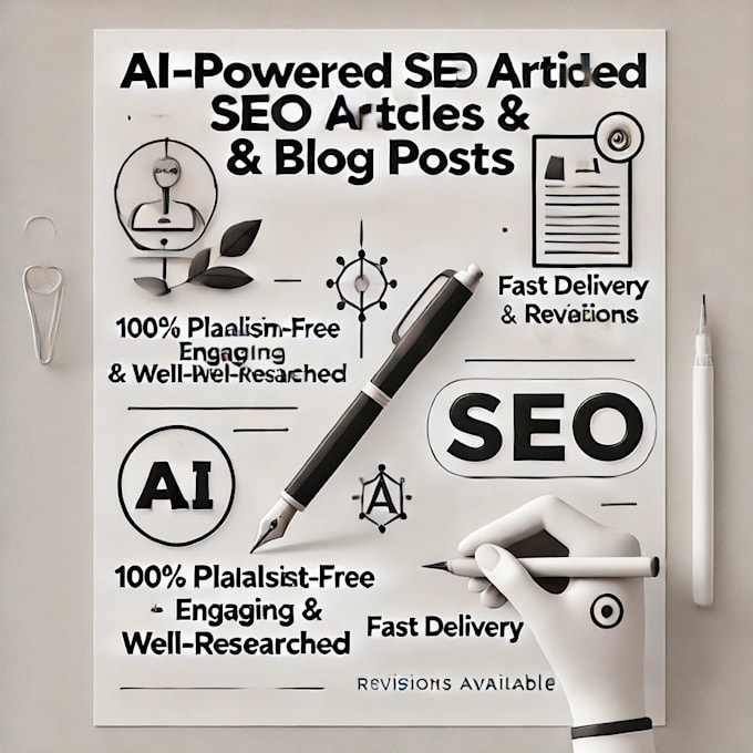 Bestseller - write high quality ai generated blog posts and SEO articles