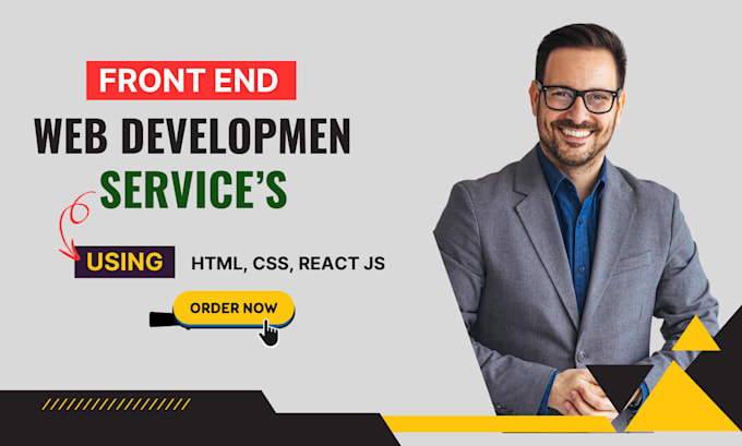 Gig Preview - Be expert front end developer in react js as react js developer