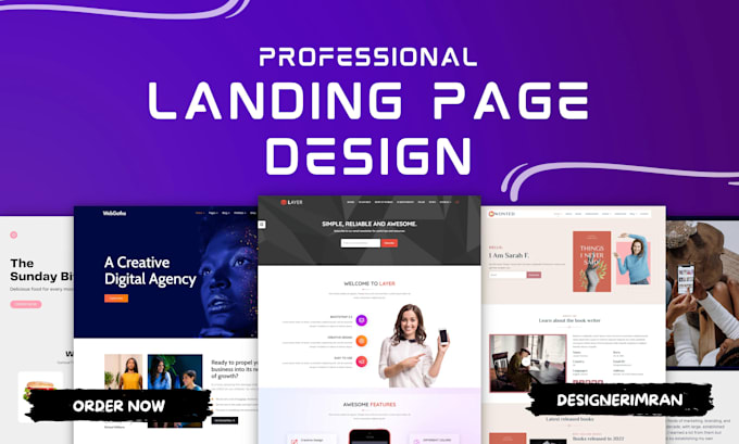 Bestseller - design a modern and responsive landing website for any purposes