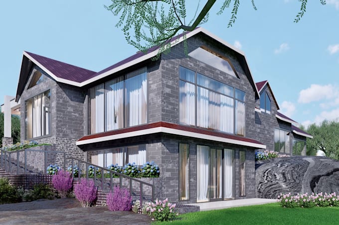 Gig Preview - Make photorealistic, architectural exterior and interior designs, 3d renders