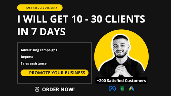 Gig Preview - Get 30 clients in 7 days lead generation and sales boost