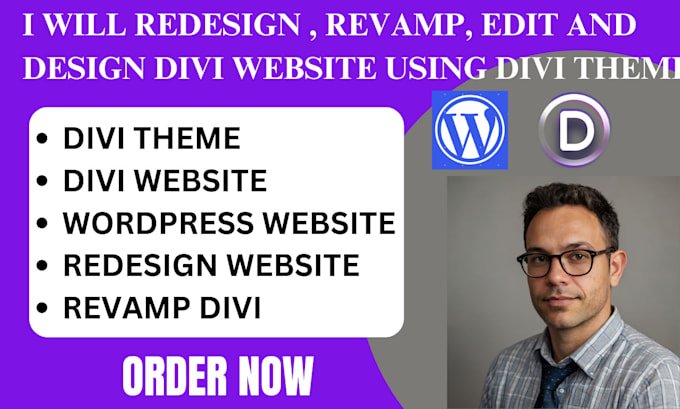 Gig Preview - Redesign divi wordpress website, edit divi website, web design using divi theme