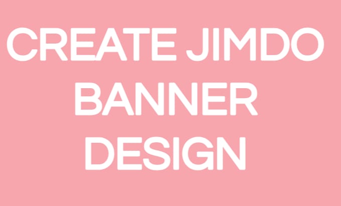 Bestseller - do jimdo design, banner design for your website