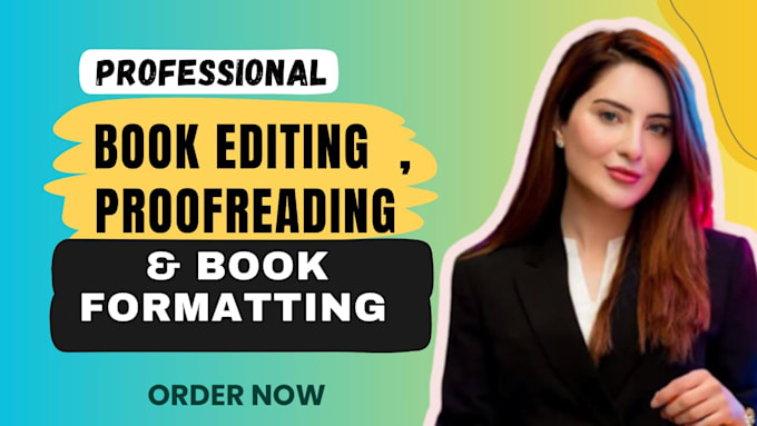 Gig Preview - Do book editing proofread, nonfiction fiction ghostwriter, developmental editing