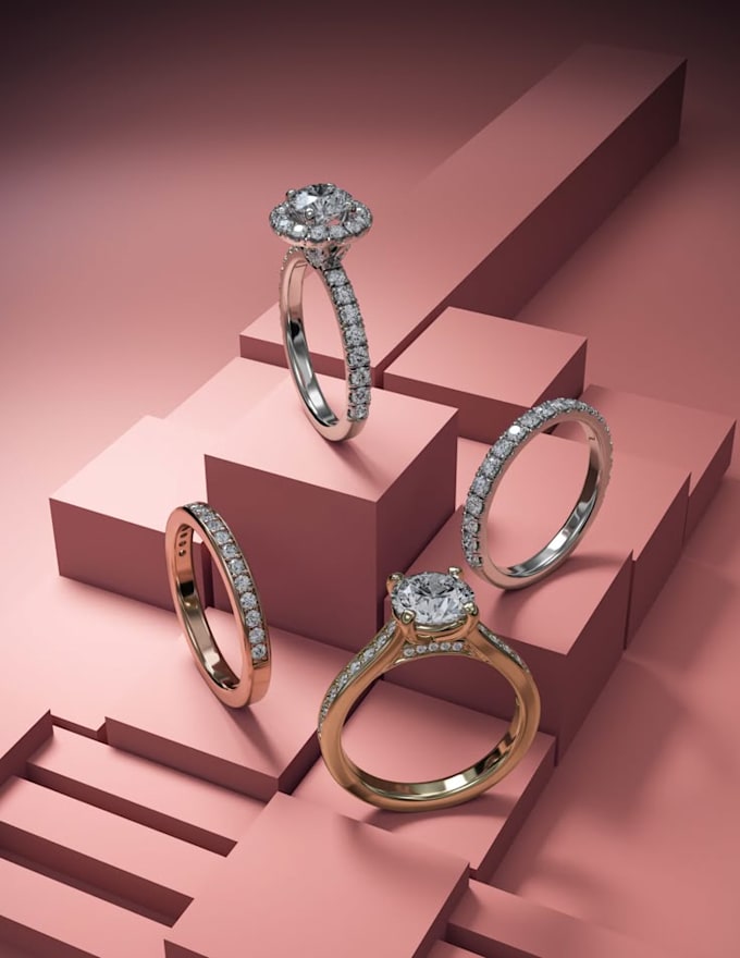 Gig Preview - Do 3d jewelry animation jewelry design 3d cgi animation 3d cgi product animation