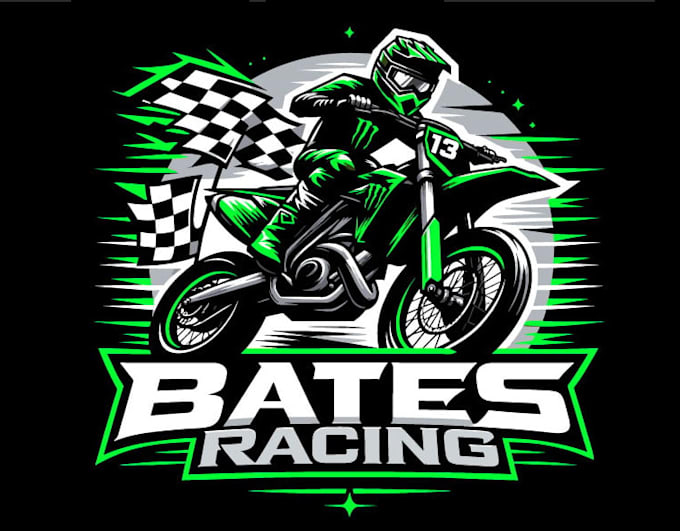 Gig Preview - Design a super motocross mascot logo for your team or brand