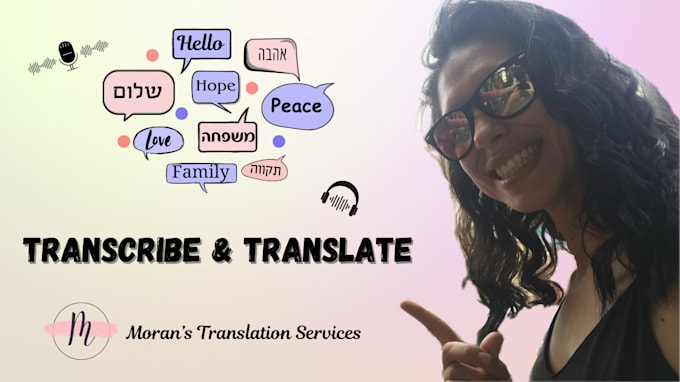 Bestseller - transcribe and translate hebrew to english and vice versa