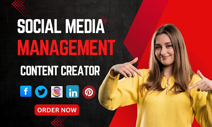 Gig Preview - Be your monthly social media management and content creator