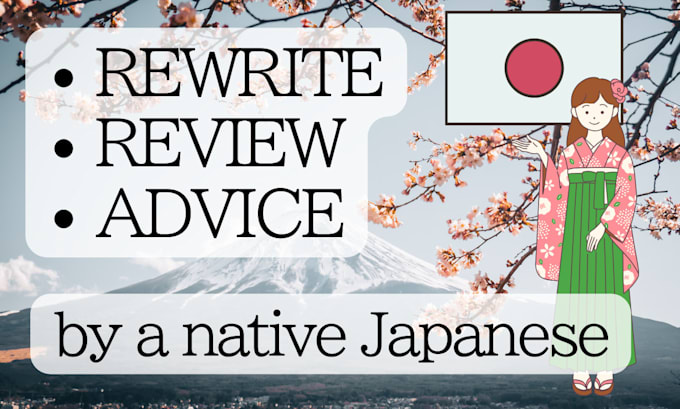 Gig Preview - Enhance your japanese text naturally for business and creative professionals