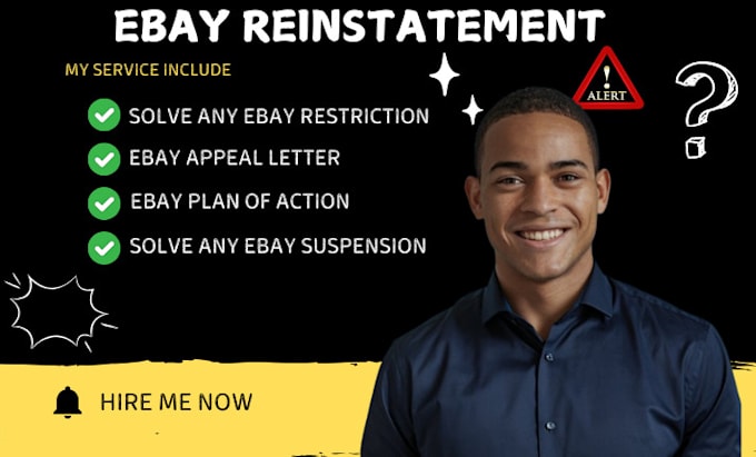 Gig Preview - Solve any type of ebay  suspension ebay plan of action appeal letter