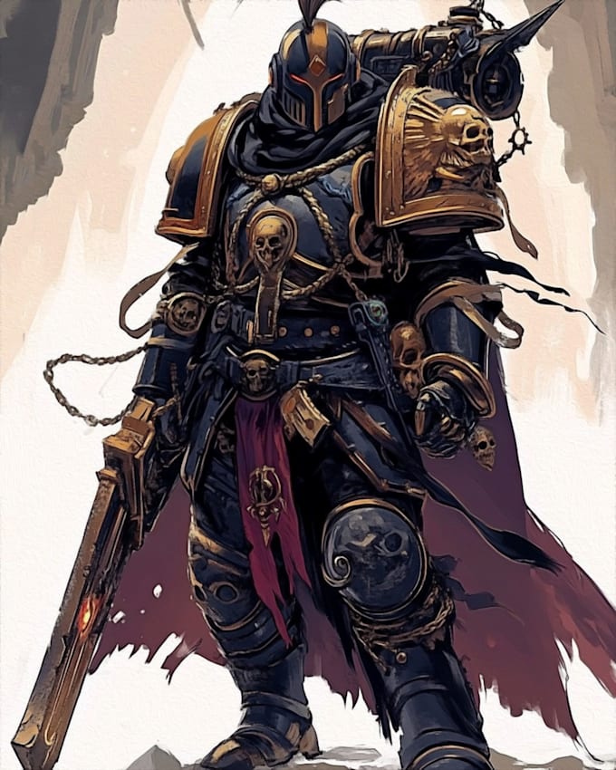 Gig Preview - Draw  your favorite warhammer 40k character