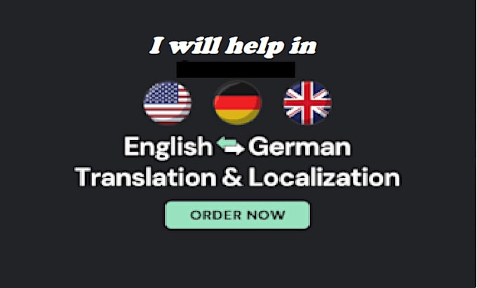 Gig Preview - Localize english to german, english and german localization by german translator