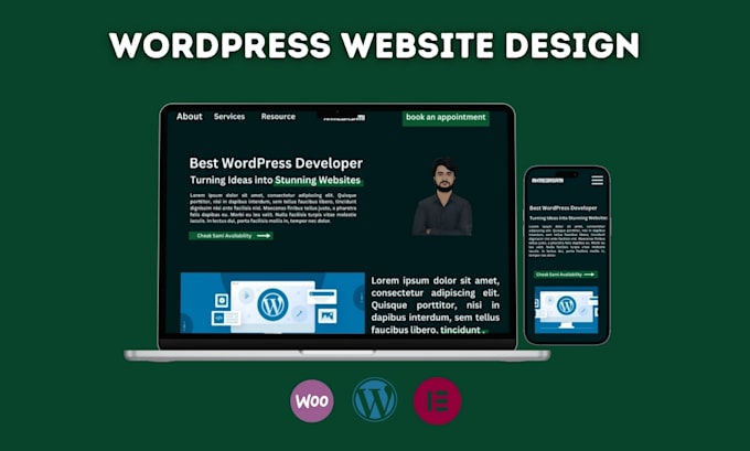 Gig Preview - Create modern wordpress ai websites or custom wordpress themes for your business