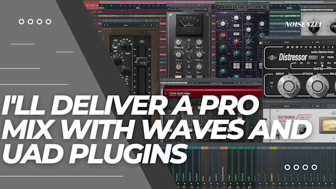 Gig Preview - Deliver a pro mix with waves and uad plugins