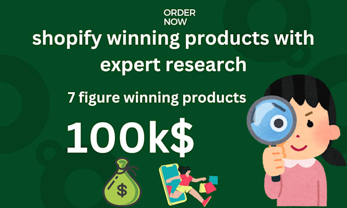 Gig Preview - Do dropshipping product research to find shopify winning products