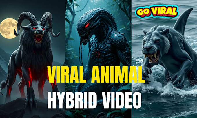 Bestseller - creat 2 mint animals hybrid fusion video by using ai