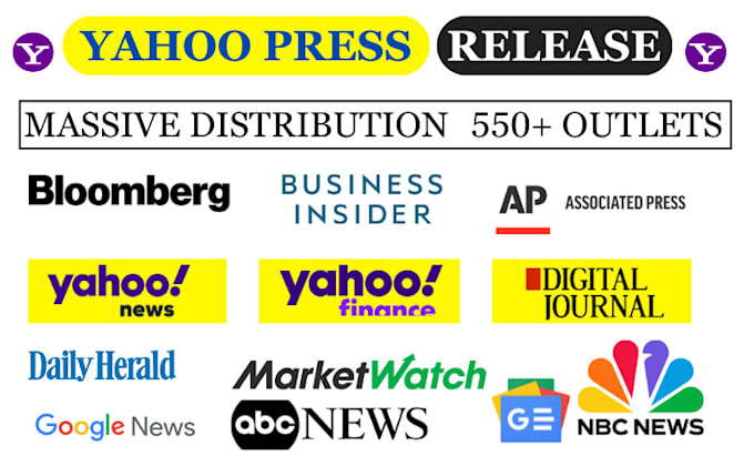 Gig Preview - Do yahoo press releases, press release distribution to the top 8 yahoo sites