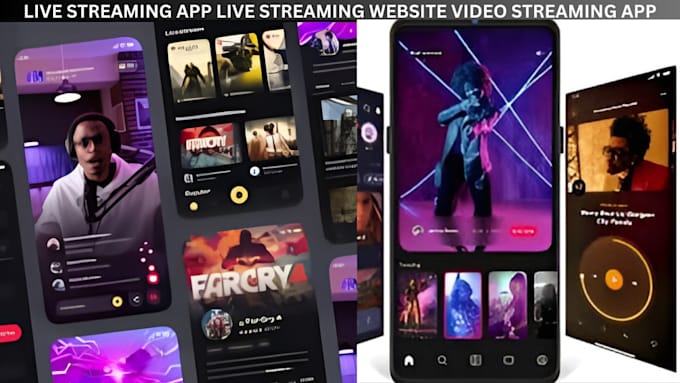 Gig Preview - Do live streaming website, live streaming app, video streaming app