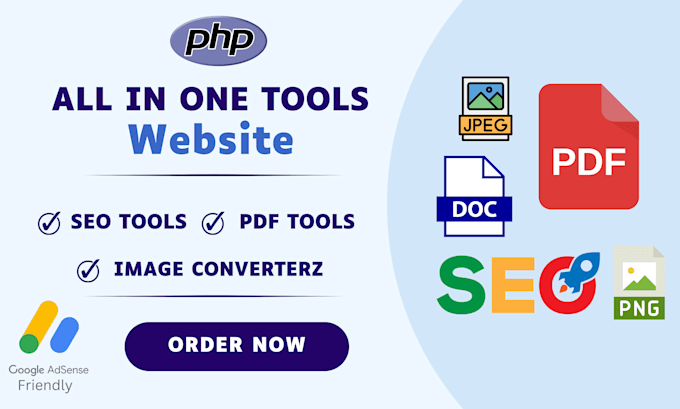 Gig Preview - Create tools website, pdf tools, seo tools and image tools