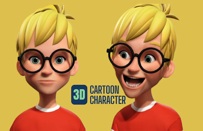 Gig Preview - Do 2d 3d cartoon character design character animation for game and 3d printing