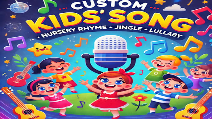 Gig Preview - Write sing produce original kids song melody nursery rhymes jingle lullaby song