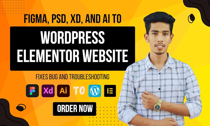 Bestseller - do figma to elementor xd to elementor and ai PSD to wordpress website