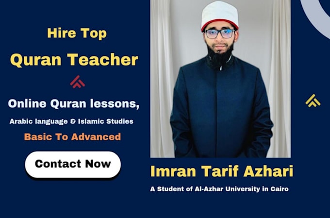 Gig Preview - Provide personalized quran lessons with tazweed