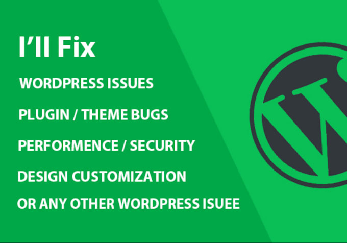 Gig Preview - Fix wordpress bugs, errors and issues quickly