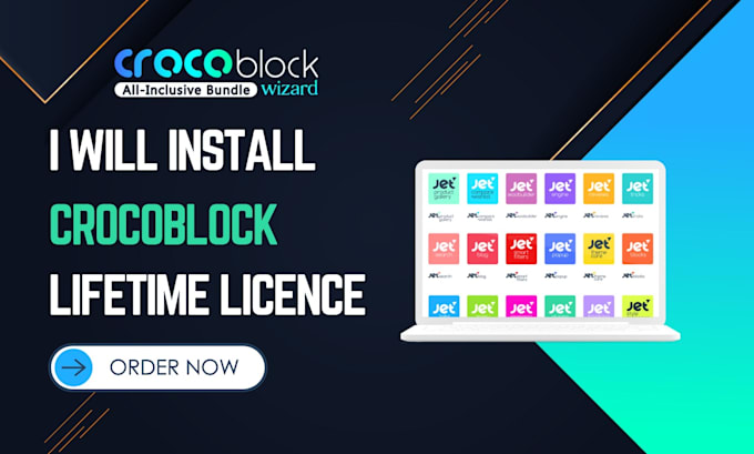 Gig Preview - Install the crocoblock official plugin lifetime update