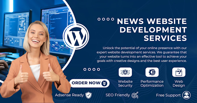 Gig Preview - Create a professional wordpress news website