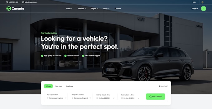 Gig Preview - Design and develop your vehicles rental platform